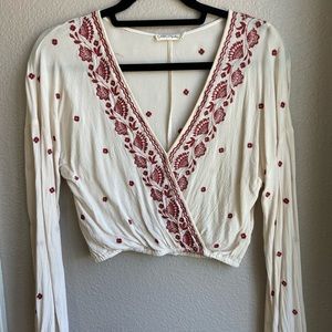 Nordstrom’s- Chloe&Katie cream embroidered top
